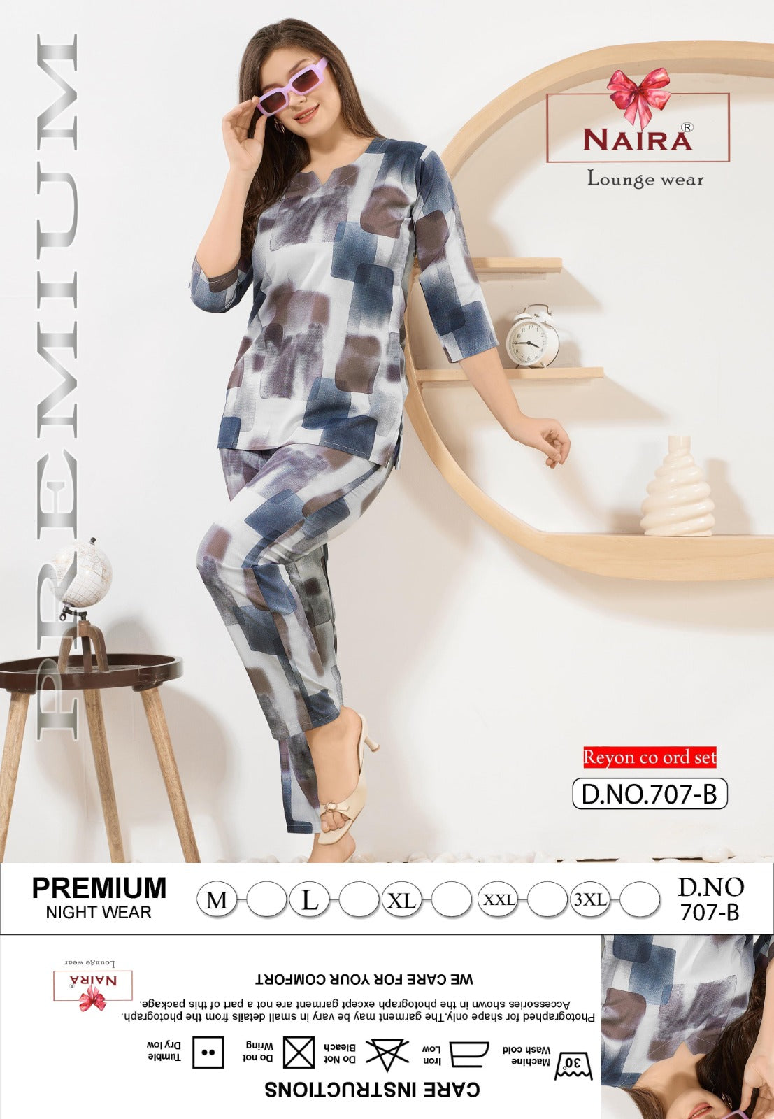 Design 707 Kavyansika Reyon Co Ord Set Wholesale Rate