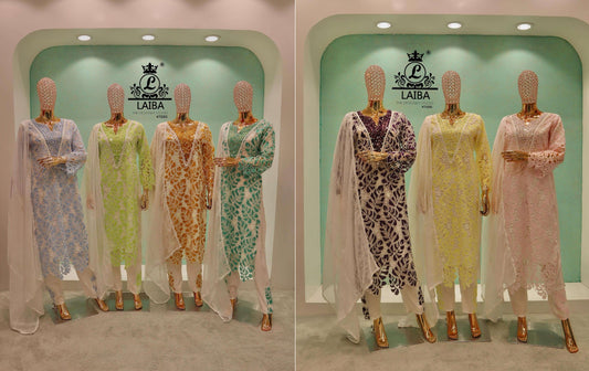 Design 7086 Laiba Imported Pakistani Readymade Suits Wholesale Price