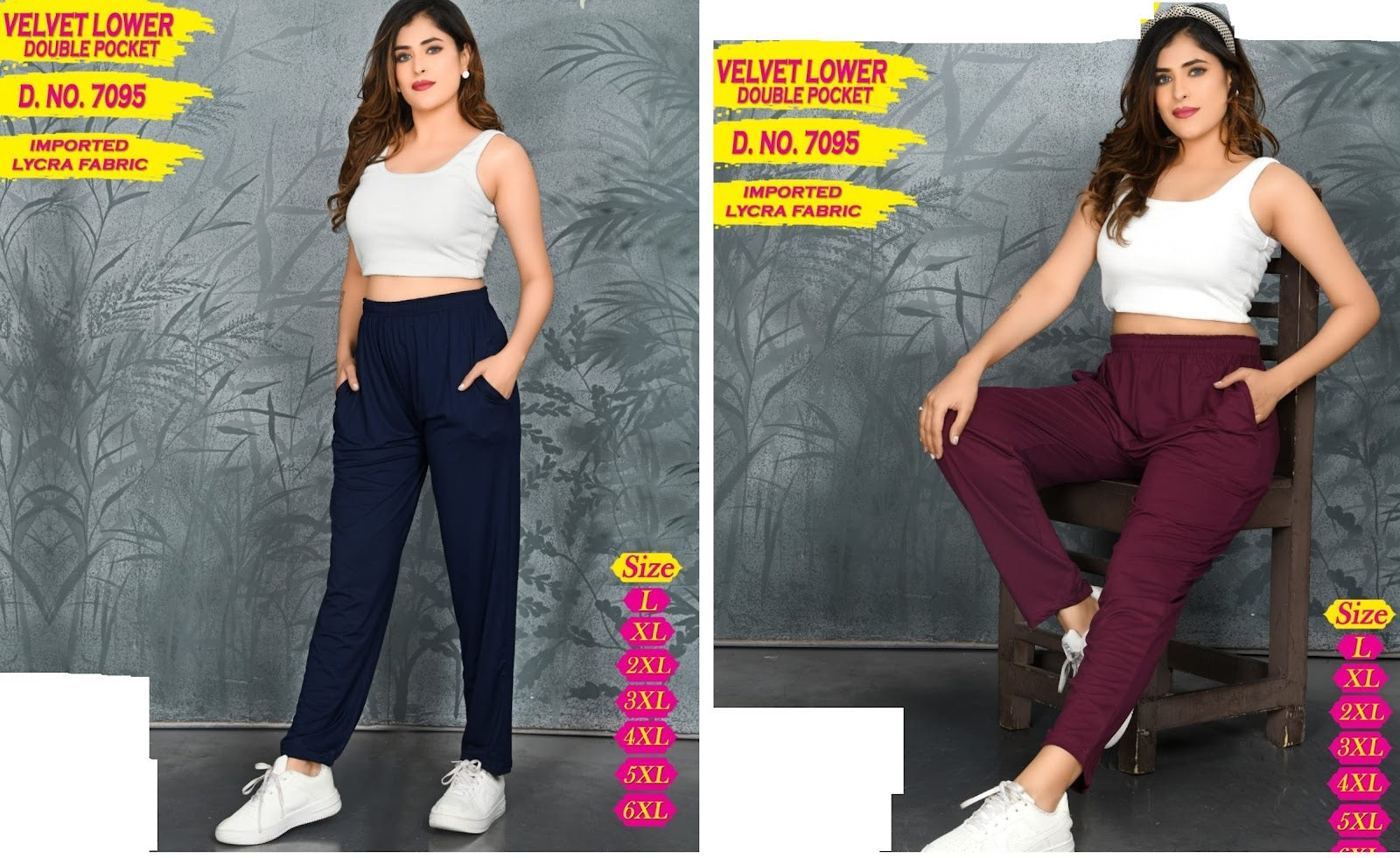 Design 7095 Hanso Imported Women Pants Wholesaler Ahmedabad