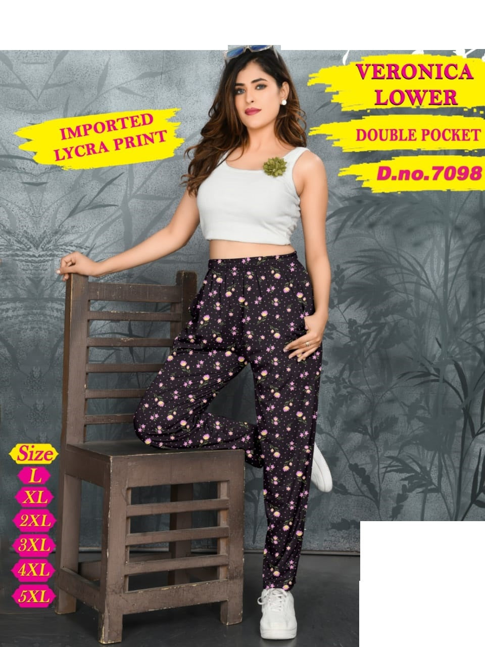 Design 7098 Hanso Imported Women Night Lower Exporter Ahmedabad