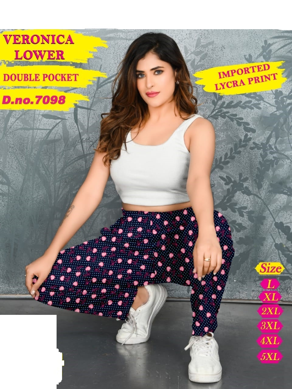 Design 7098 Hanso Imported Women Night Lower Exporter Ahmedabad