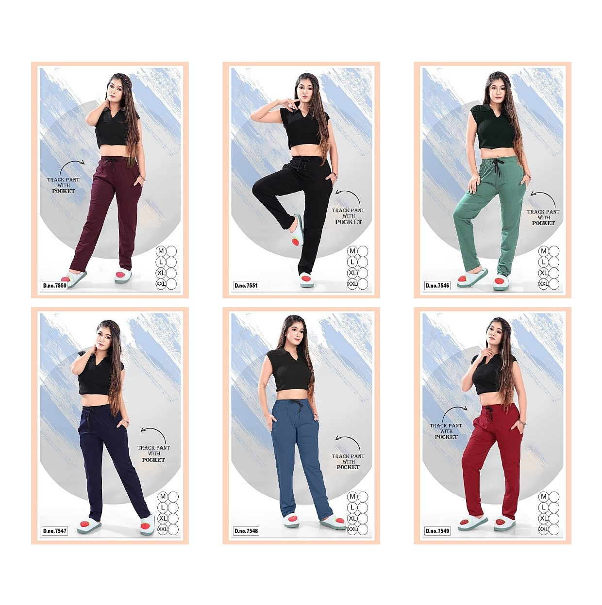 Design 7546-7551 Ks Sinker Women Night Lower Wholesale