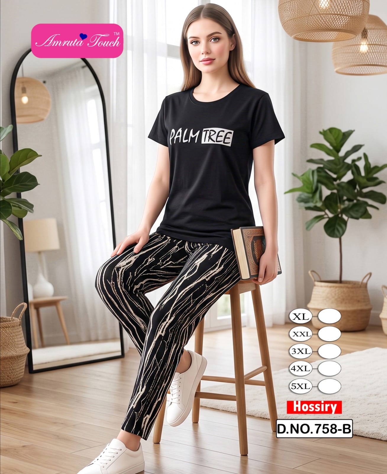 Design 758 Kavyansika Hosiery Cotton Pyjama Night Suits Manufacturer Gujarat