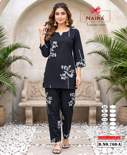 Design 768 Plus Size Kavyansika Rayon 22Kg Co Ord Set Manufacturer