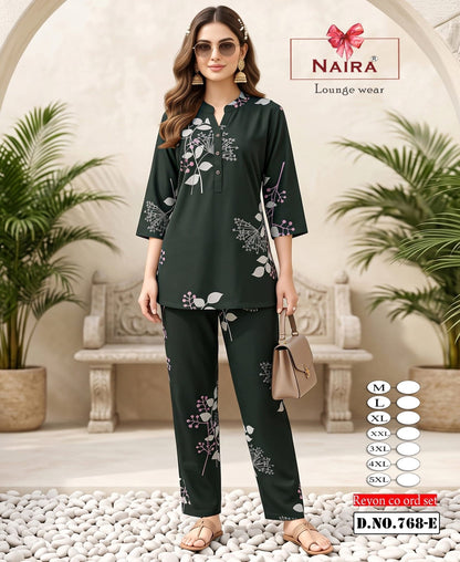 Design 768 Plus Size Kavyansika Rayon 22Kg Co Ord Set Manufacturer