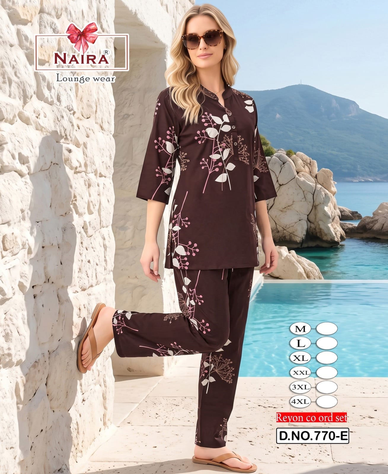 Design 770 Plus Size Kavyansika Rayon 22Kg Co Ord Set Supplier Ahmedabad