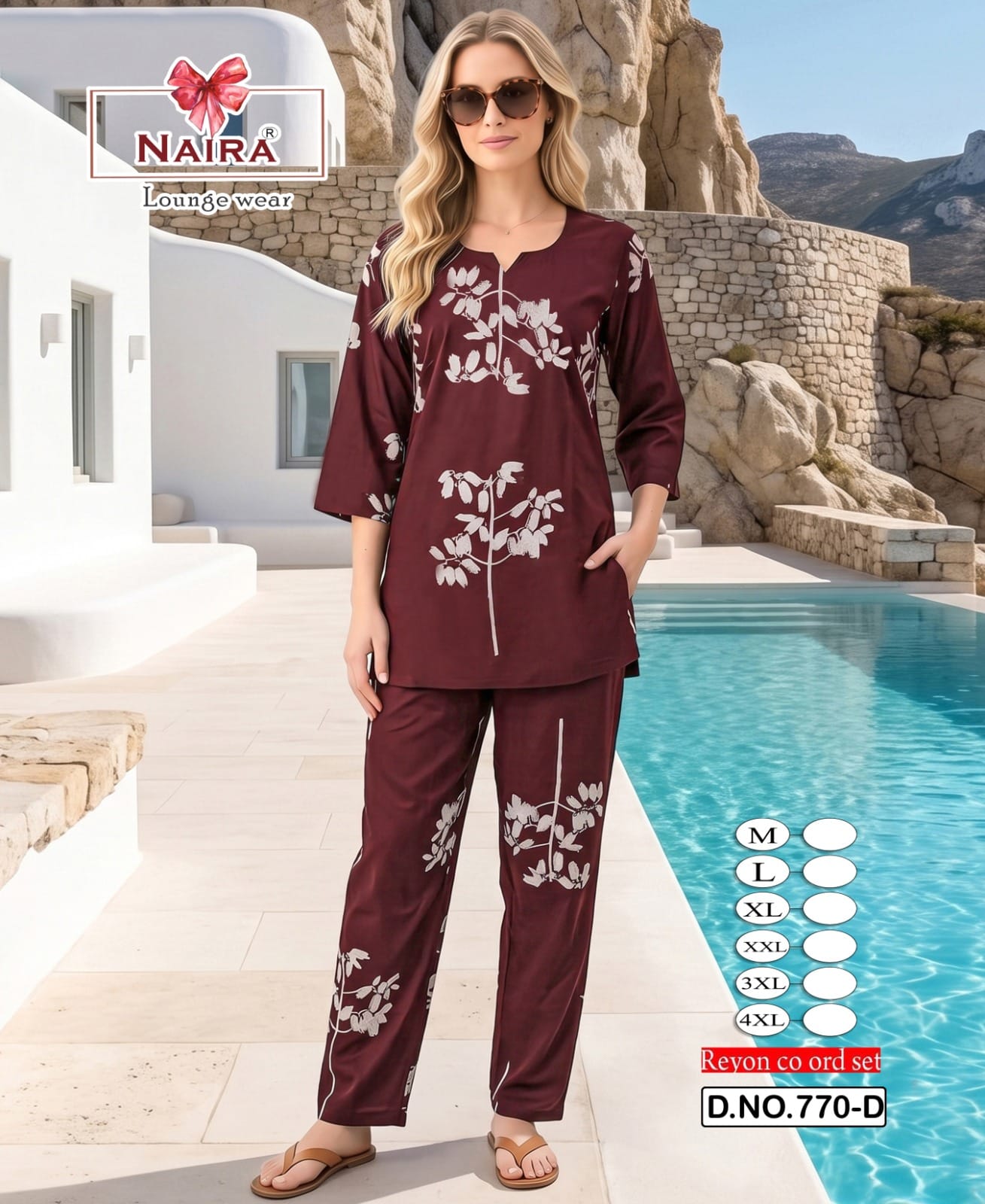 Design 770 Plus Size Kavyansika Rayon 22Kg Co Ord Set Supplier Ahmedabad