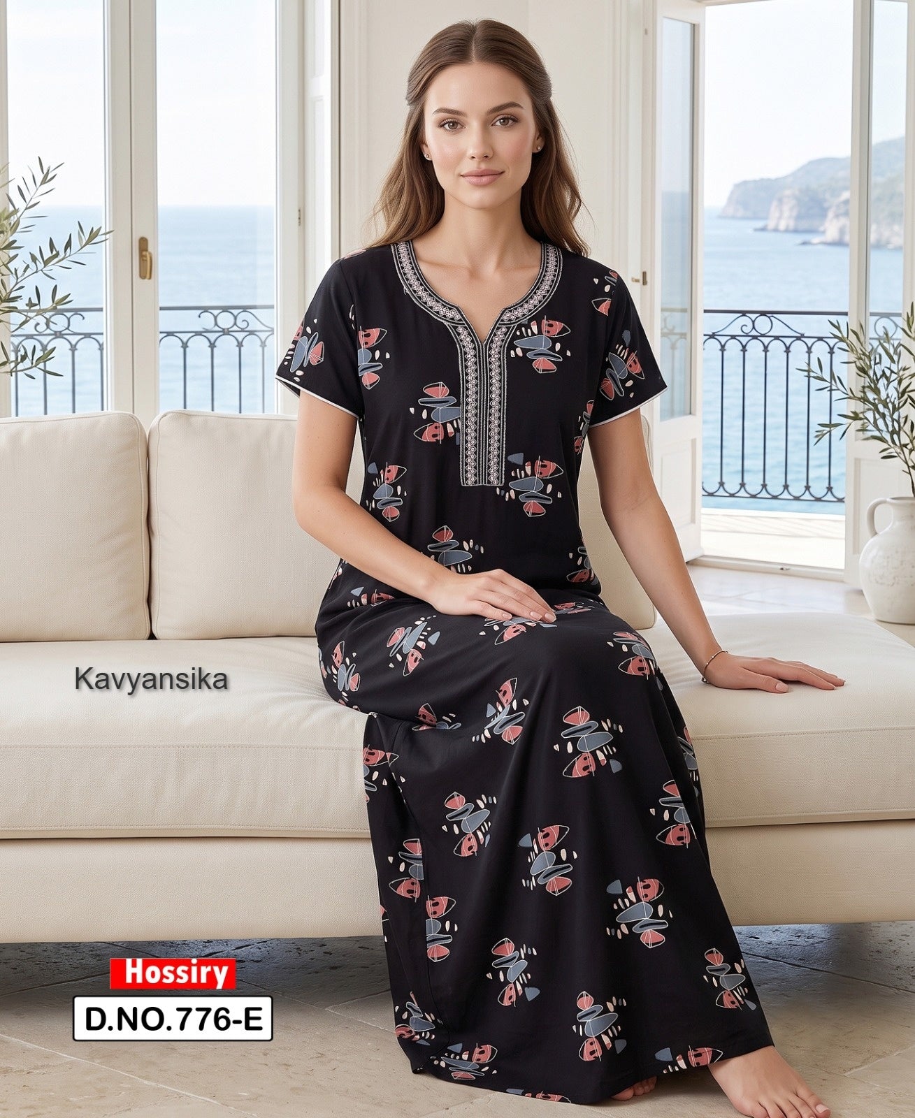 Design 776 Kavyansika Hosiery Night Gowns Supplier