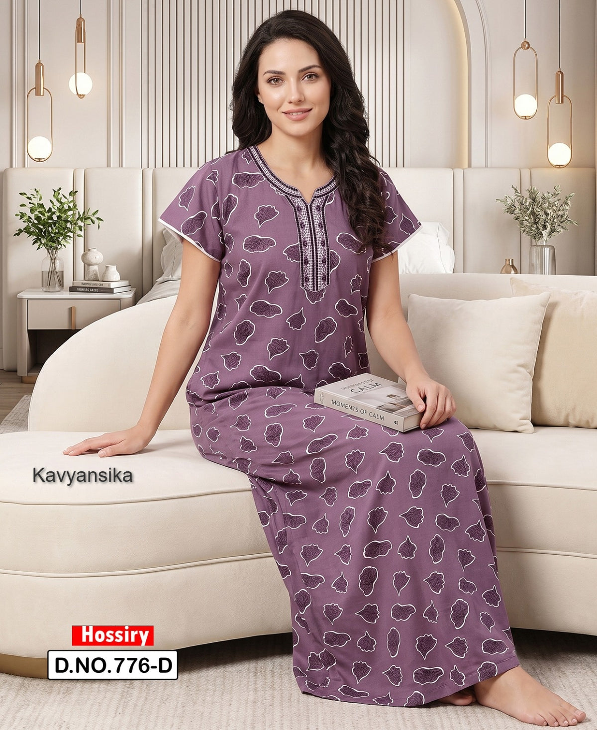 Design 776 Kavyansika Hosiery Night Gowns Supplier