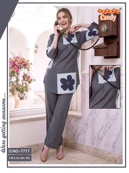 Design 7777 Orange Candy Co Ord Set Wholesaler India