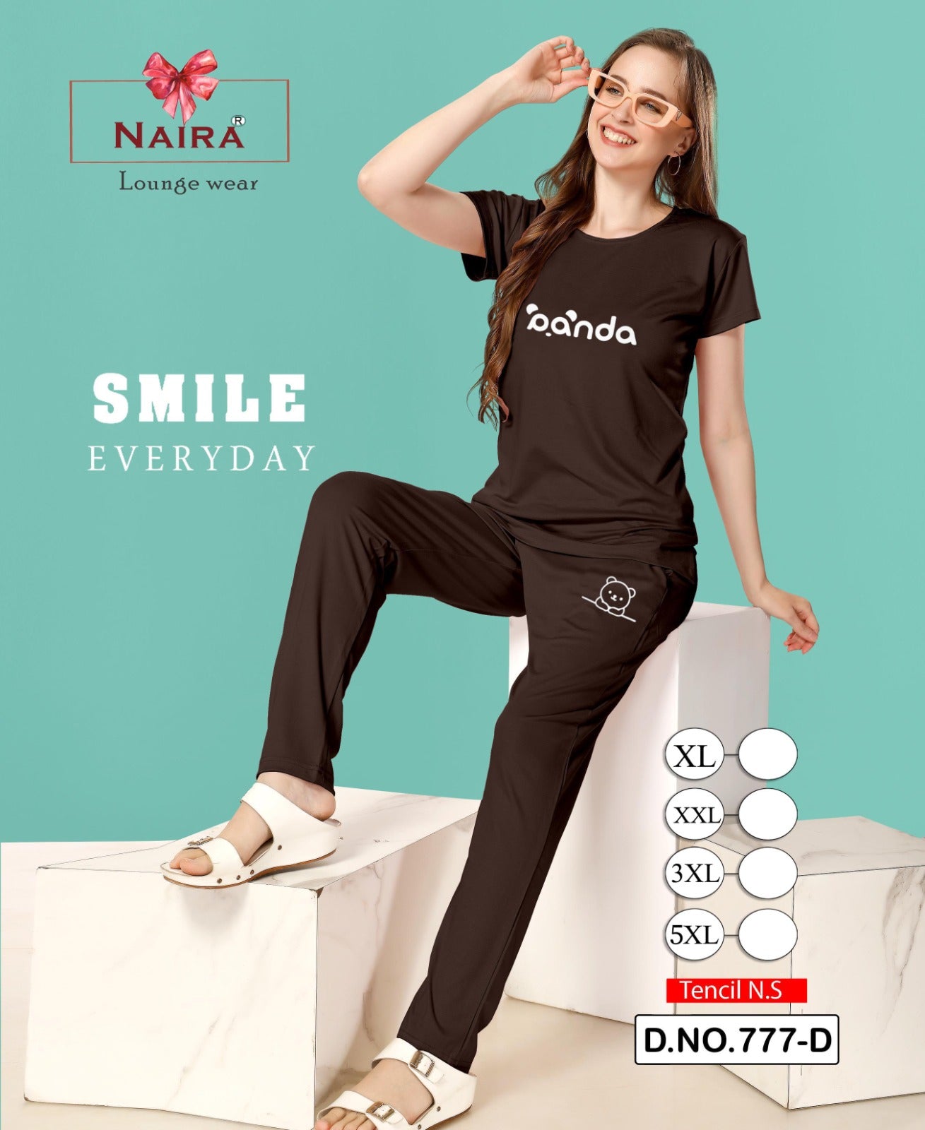 Design 777 Naira Kavyansika Tencil Pyjama Night Suits Wholesaler