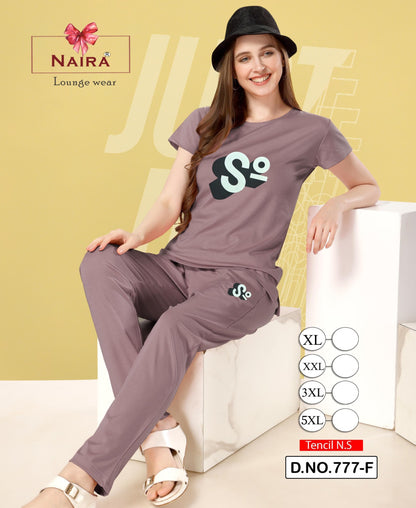 Design 777 Naira Kavyansika Tencil Pyjama Night Suits Wholesaler