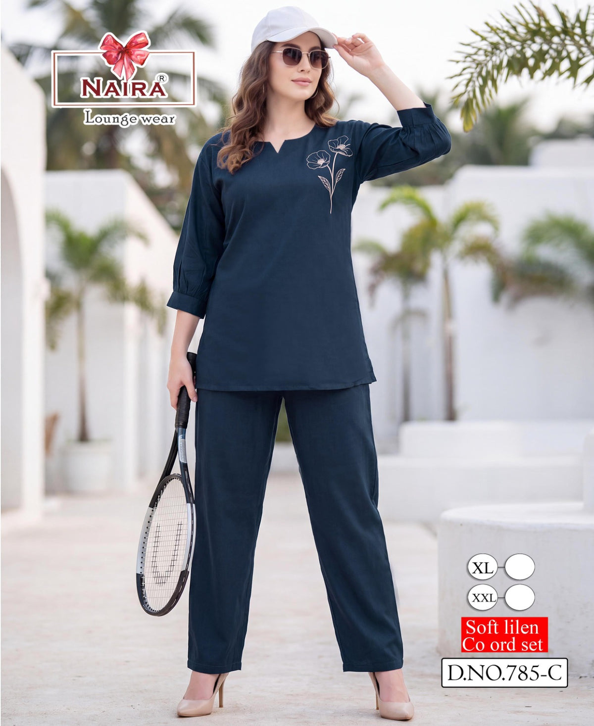 Design 785 Kavyansika Lilen Pyjama Night Suits Wholesaler Ahmedabad