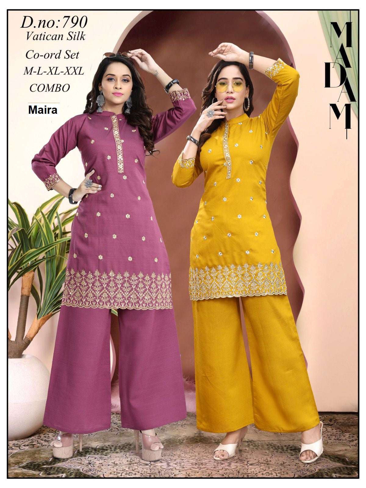 Design 788-791 Maira Vetican Co Ord Set Exporter Gujarat