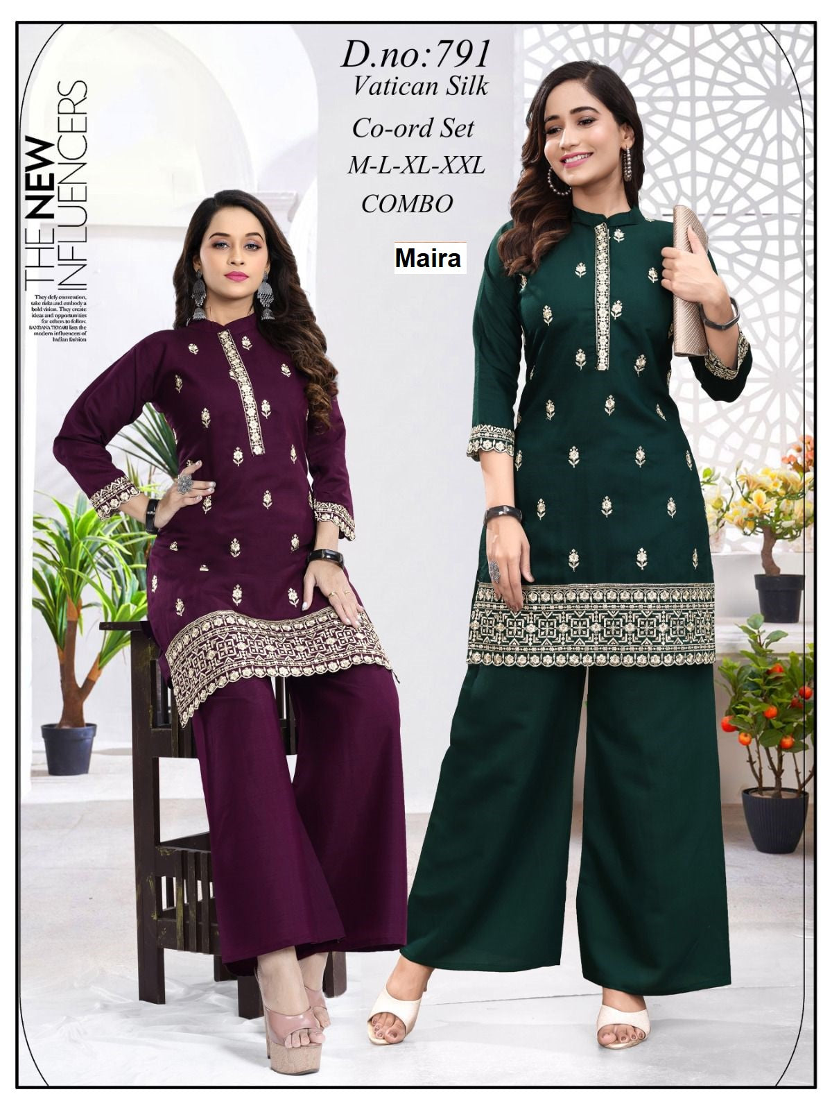 Design 788-791 Maira Vetican Co Ord Set Exporter Gujarat
