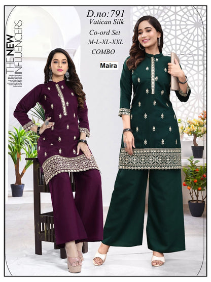 Design 788-791 Maira Vetican Co Ord Set Exporter Gujarat