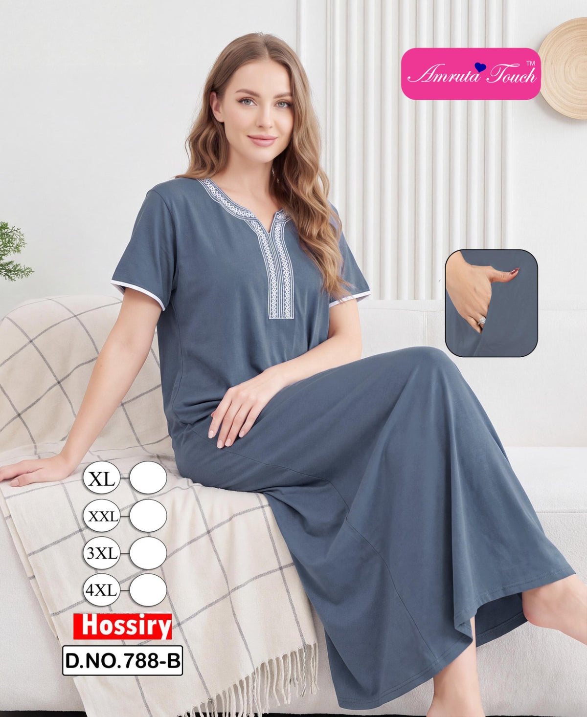Design 788 Kavyansika Hosiery Night Gowns Wholesaler Gujarat