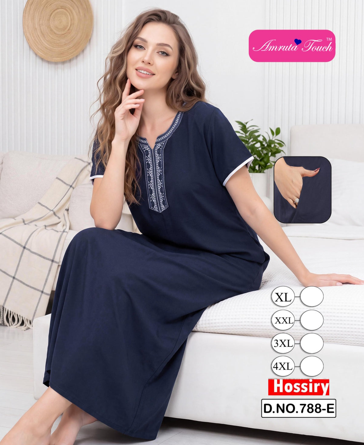 Design 788 Kavyansika Hosiery Night Gowns Wholesaler Gujarat
