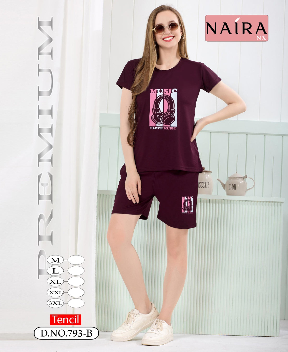 Design 793 Kavyansika Tencil Shorts Night Suits Wholesale