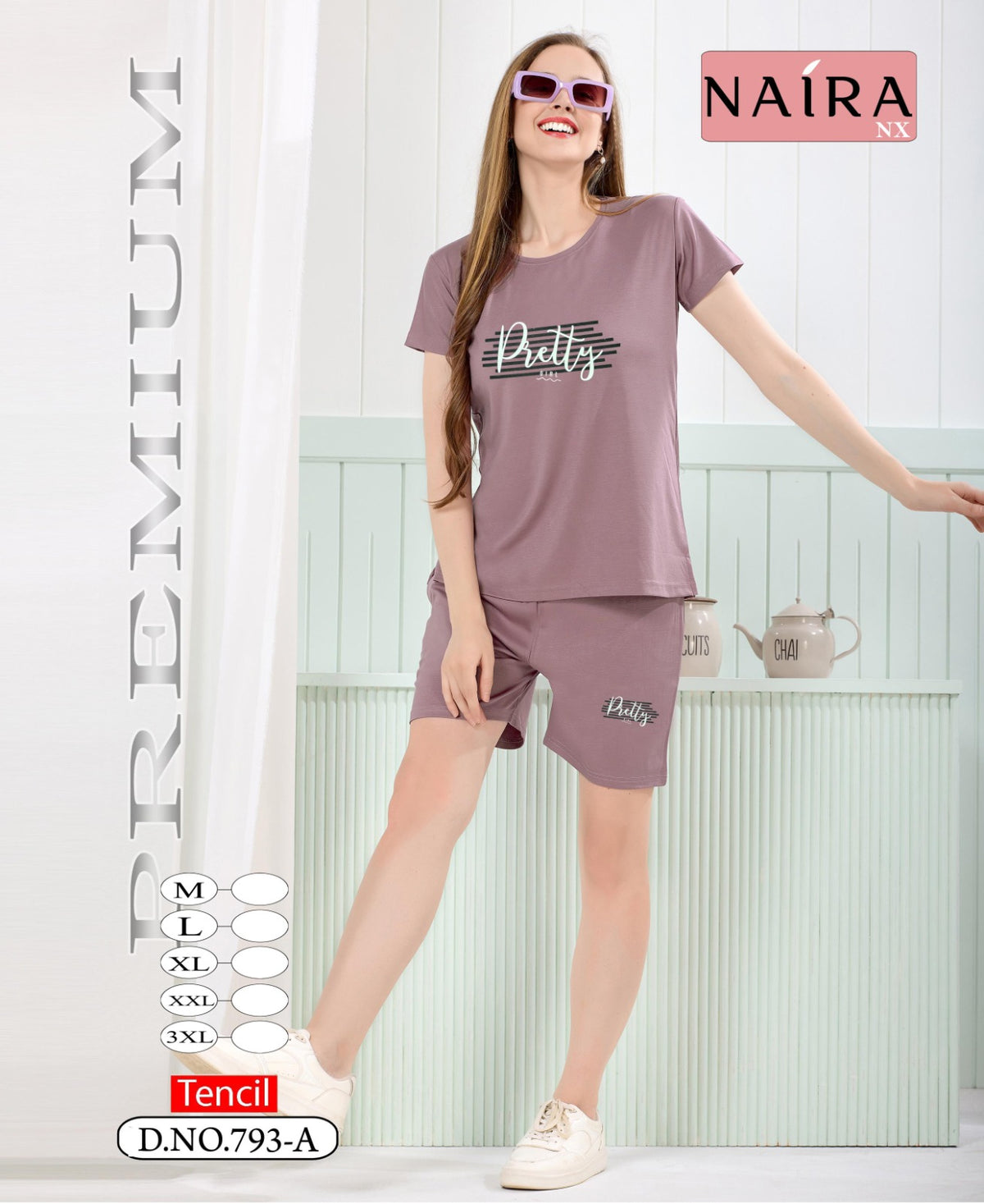 Design 793 Kavyansika Tencil Shorts Night Suits Wholesale