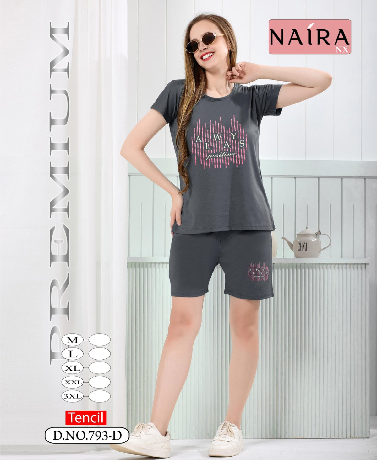 Design 793 Kavyansika Tencil Shorts Night Suits Wholesale