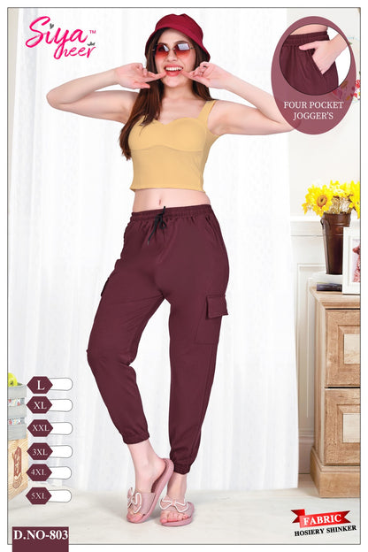 Design 801-806 Amiti Hosiery Sinker Women Joggers Supplier Ahmedabad