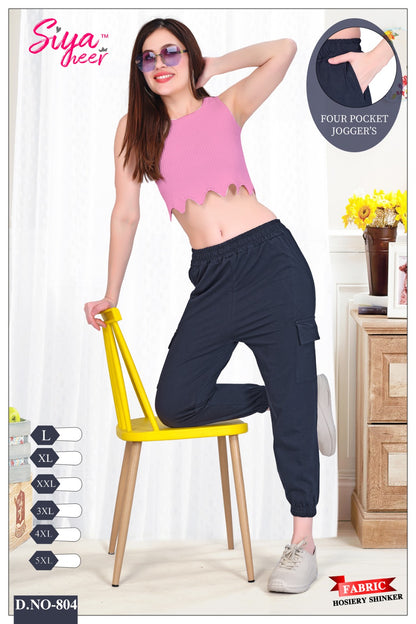 Design 801-806 Amiti Hosiery Sinker Women Joggers Supplier Ahmedabad