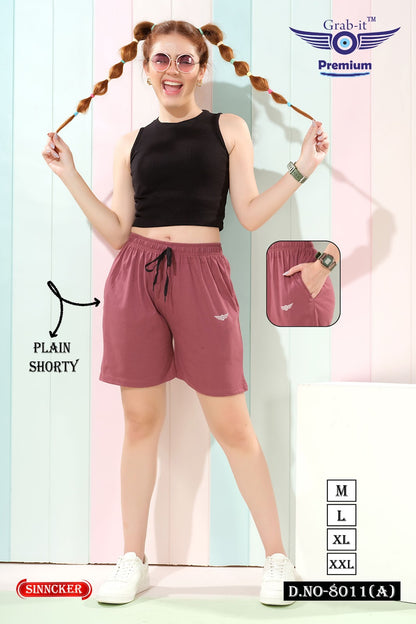 Design 8011 A Grab It Sinker Women Shorts Supplier Gujarat