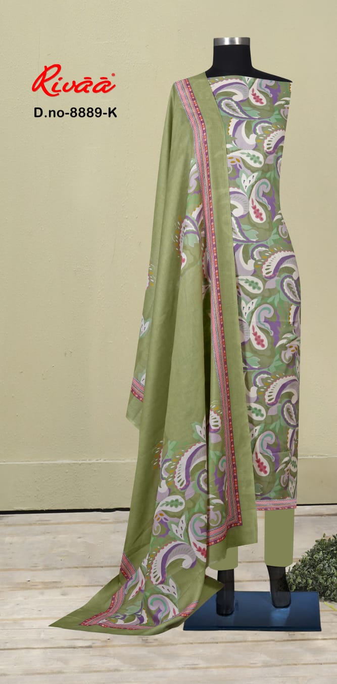 Design 8889 Rivaa Pashmina Suits Exporter Ahmedabad