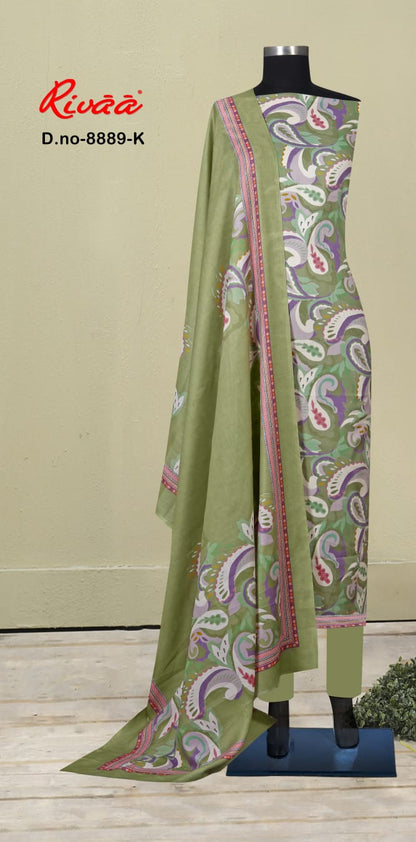 Design 8889 Rivaa Pashmina Suits Exporter Ahmedabad
