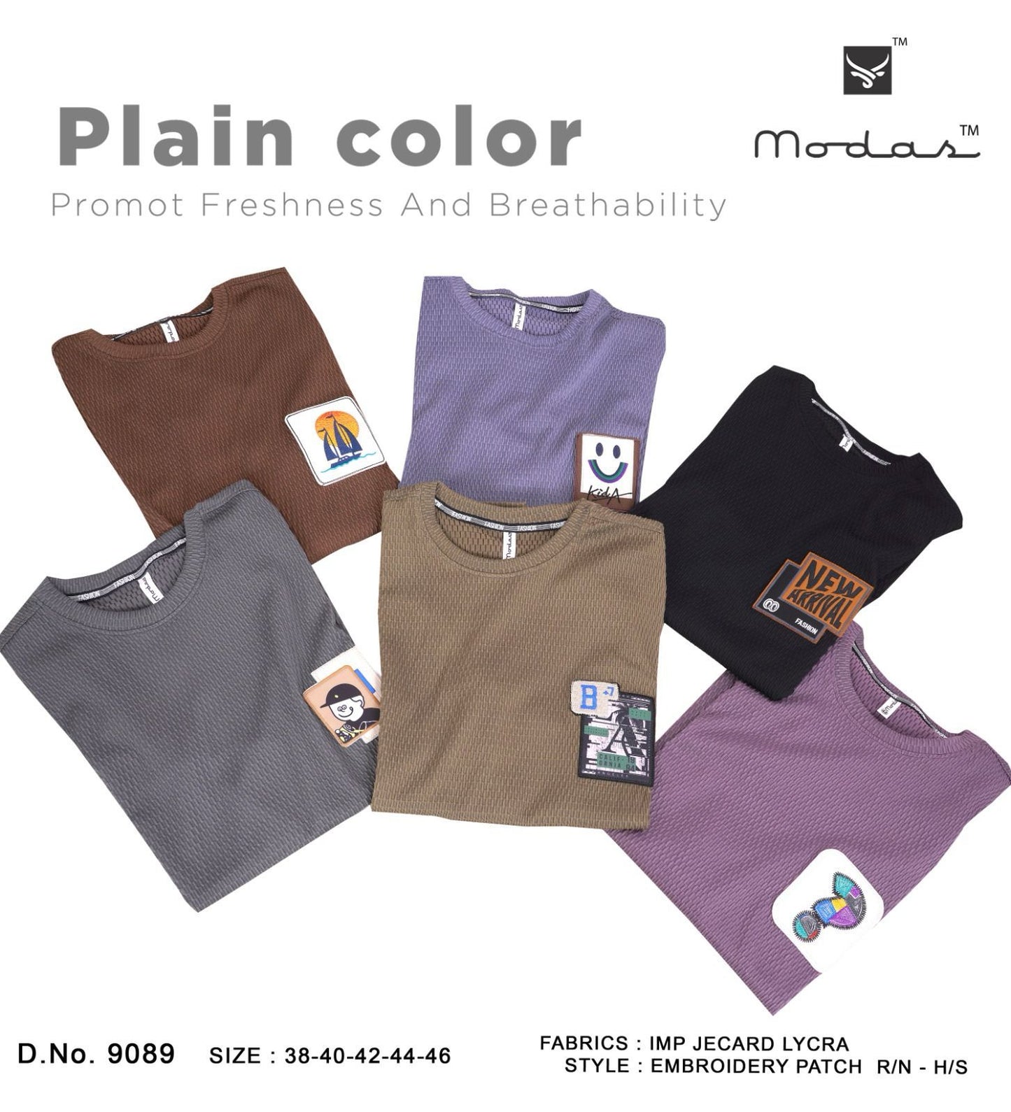 Design 9089 Modas Jacquard Mens Tshirts Wholesaler Ahmedabad