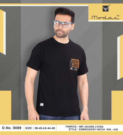 Design 9089 Modas Jacquard Mens Tshirts Wholesaler Ahmedabad