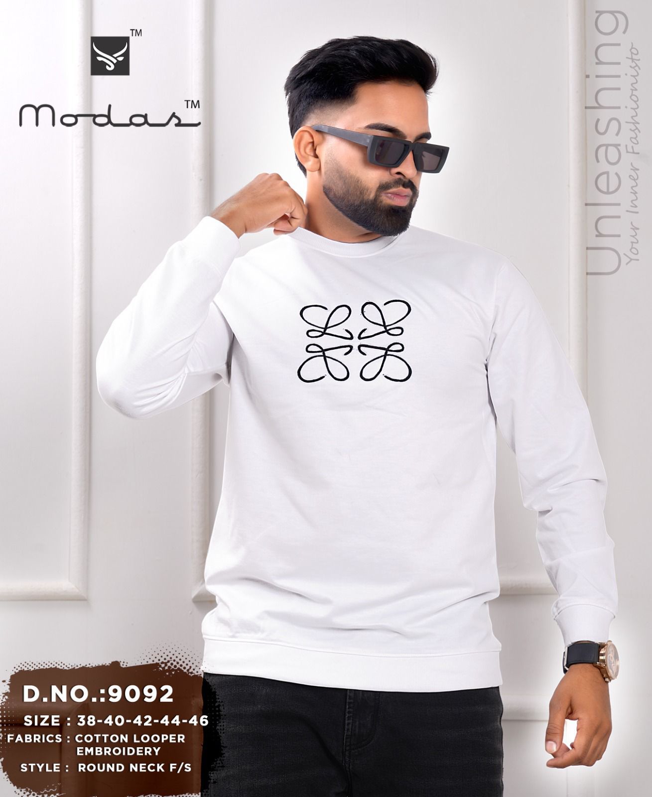 Design 9092 Modas Cotton Looper Mens Tshirts Manufacturer Gujarat