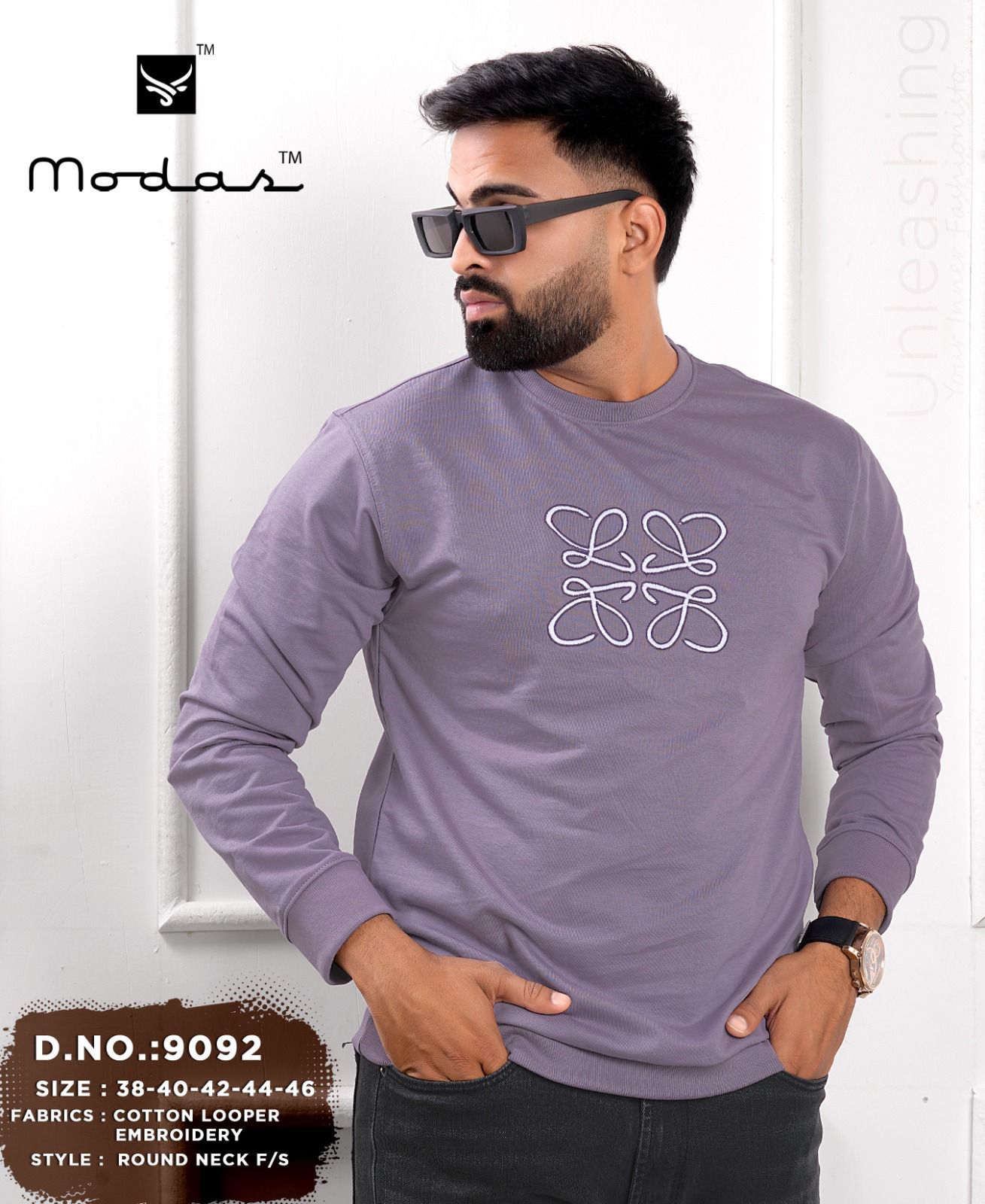 Design 9092 Modas Cotton Looper Mens Tshirts Manufacturer Gujarat