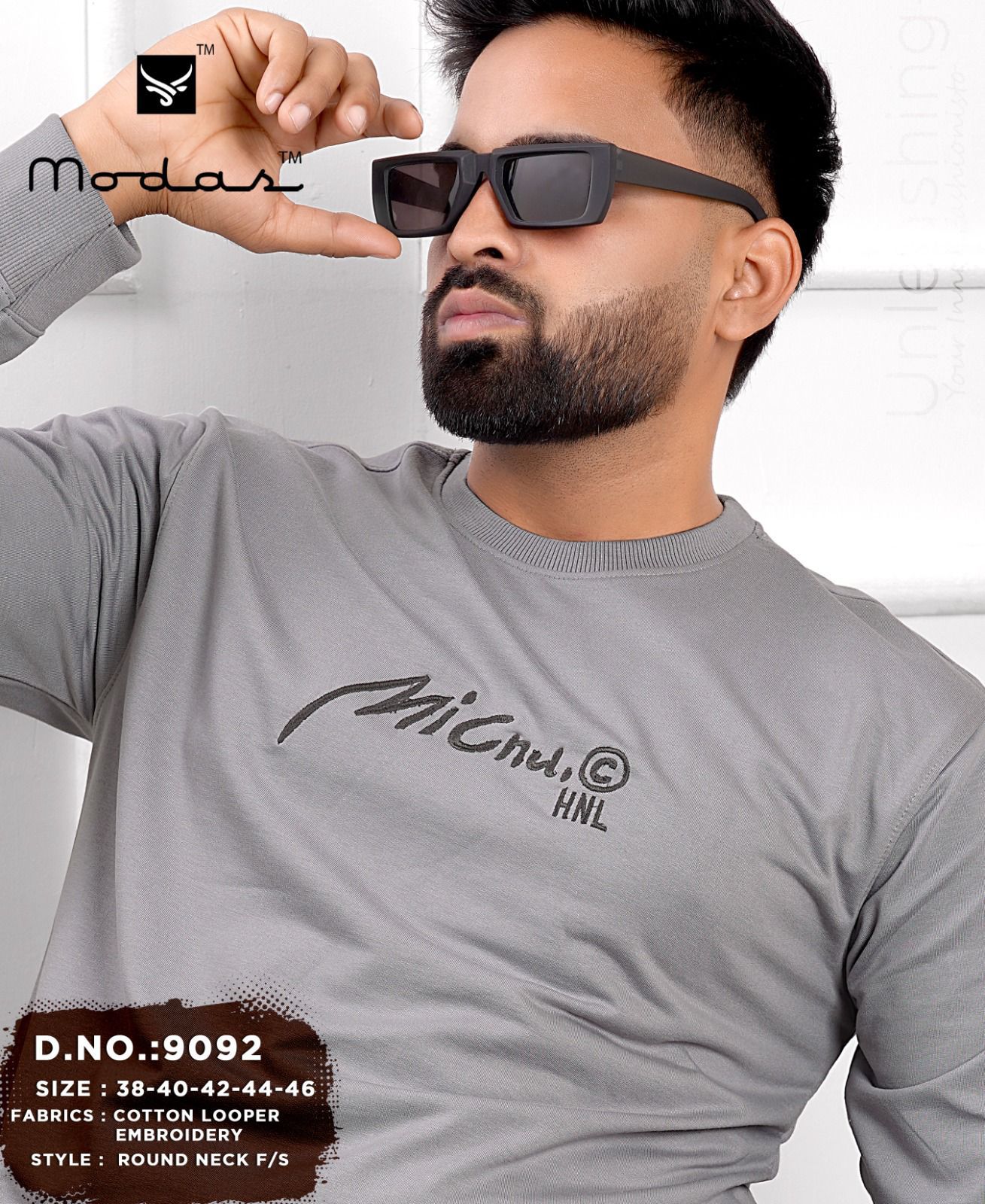 Design 9092 Modas Cotton Looper Mens Tshirts Manufacturer Gujarat