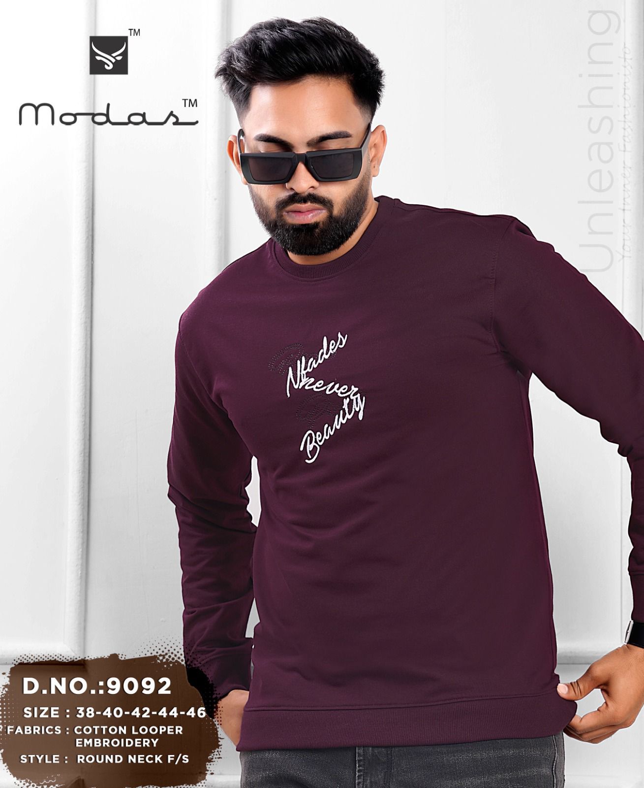 Design 9092 Modas Cotton Looper Mens Tshirts Manufacturer Gujarat
