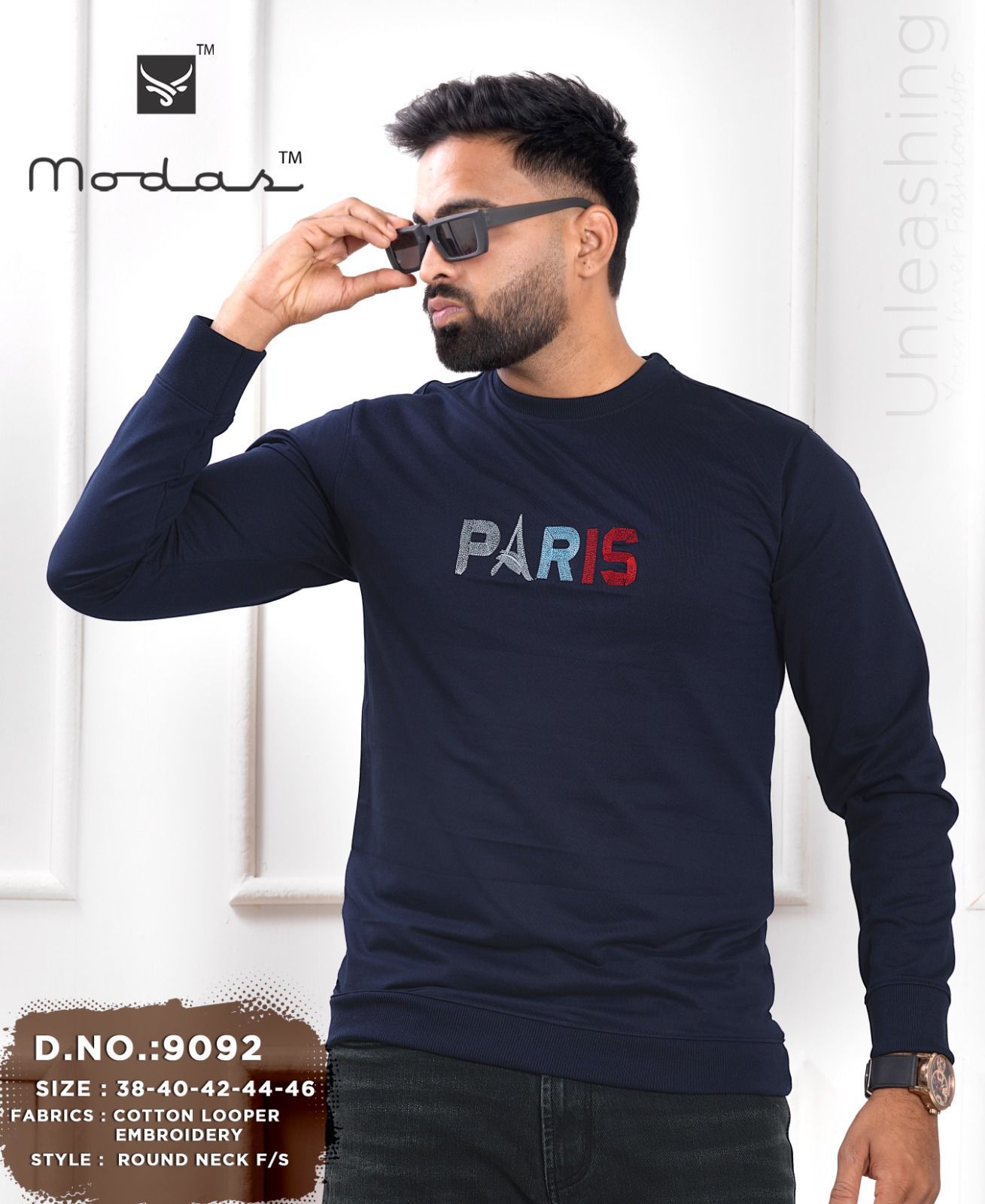 Design 9092 Modas Cotton Looper Mens Tshirts Manufacturer Gujarat