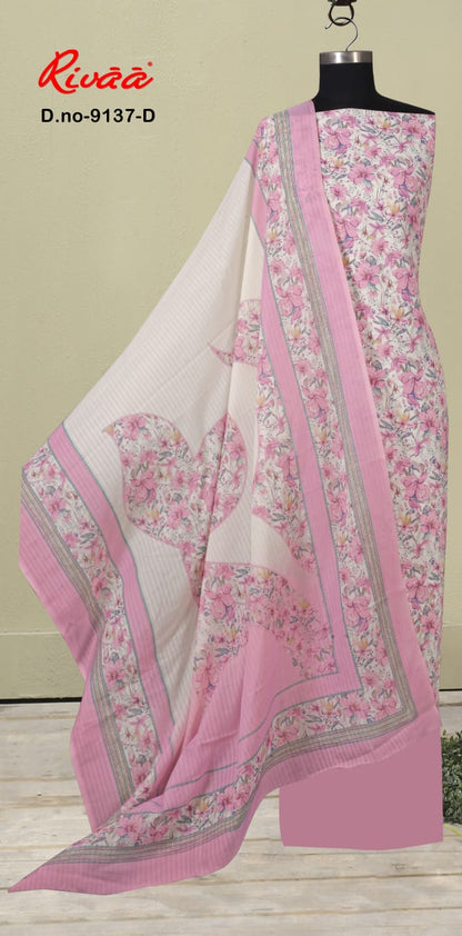 Design 9137 Rivaa Cotton Salwar Suits Wholesaler Gujarat