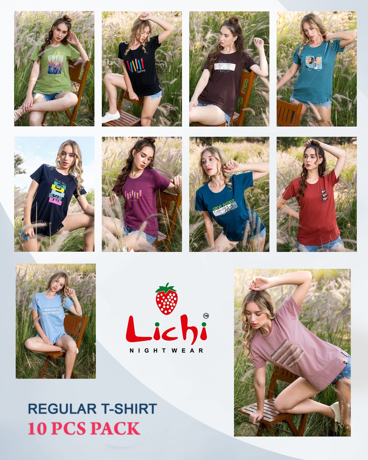 Design 914 Lichi Hosiery Cotton Women Tshirt Manufacturer Gujarat