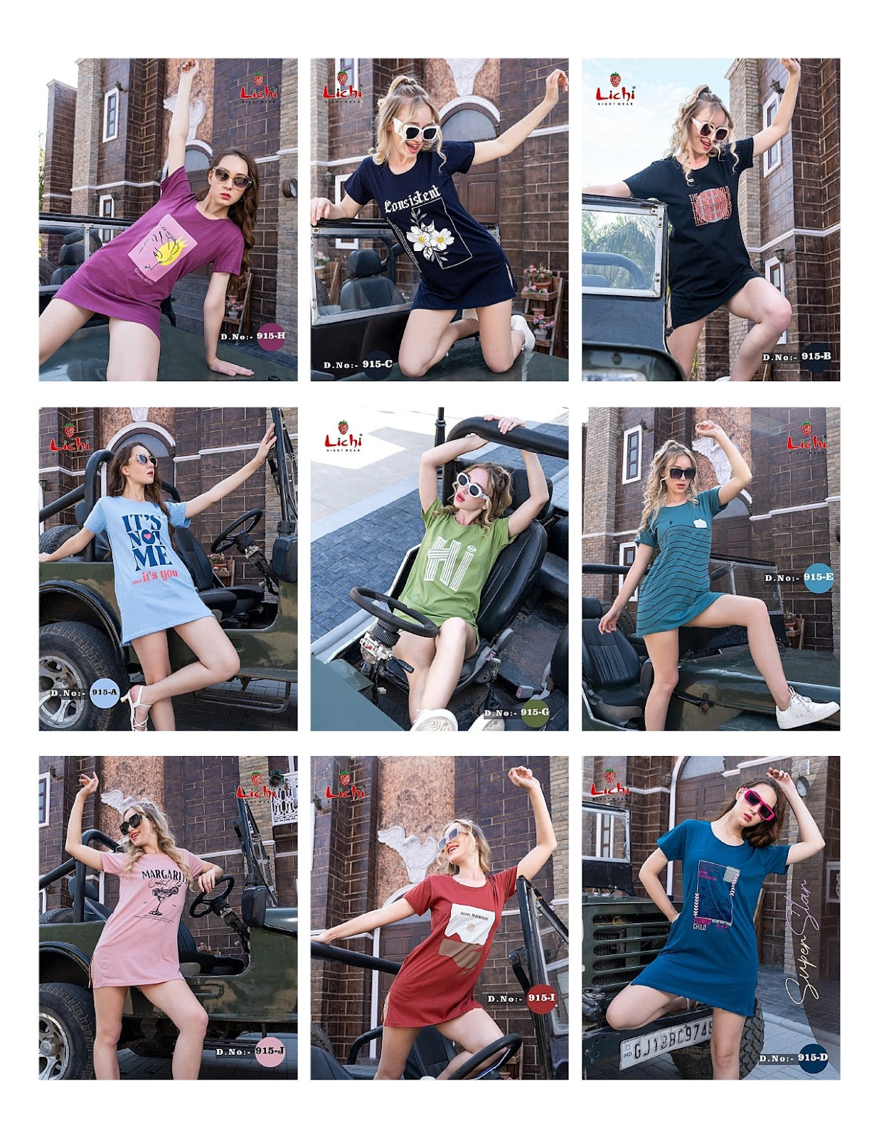 Design 915 Lichi Hosiery Women Long Tshirt Exporter Gujarat