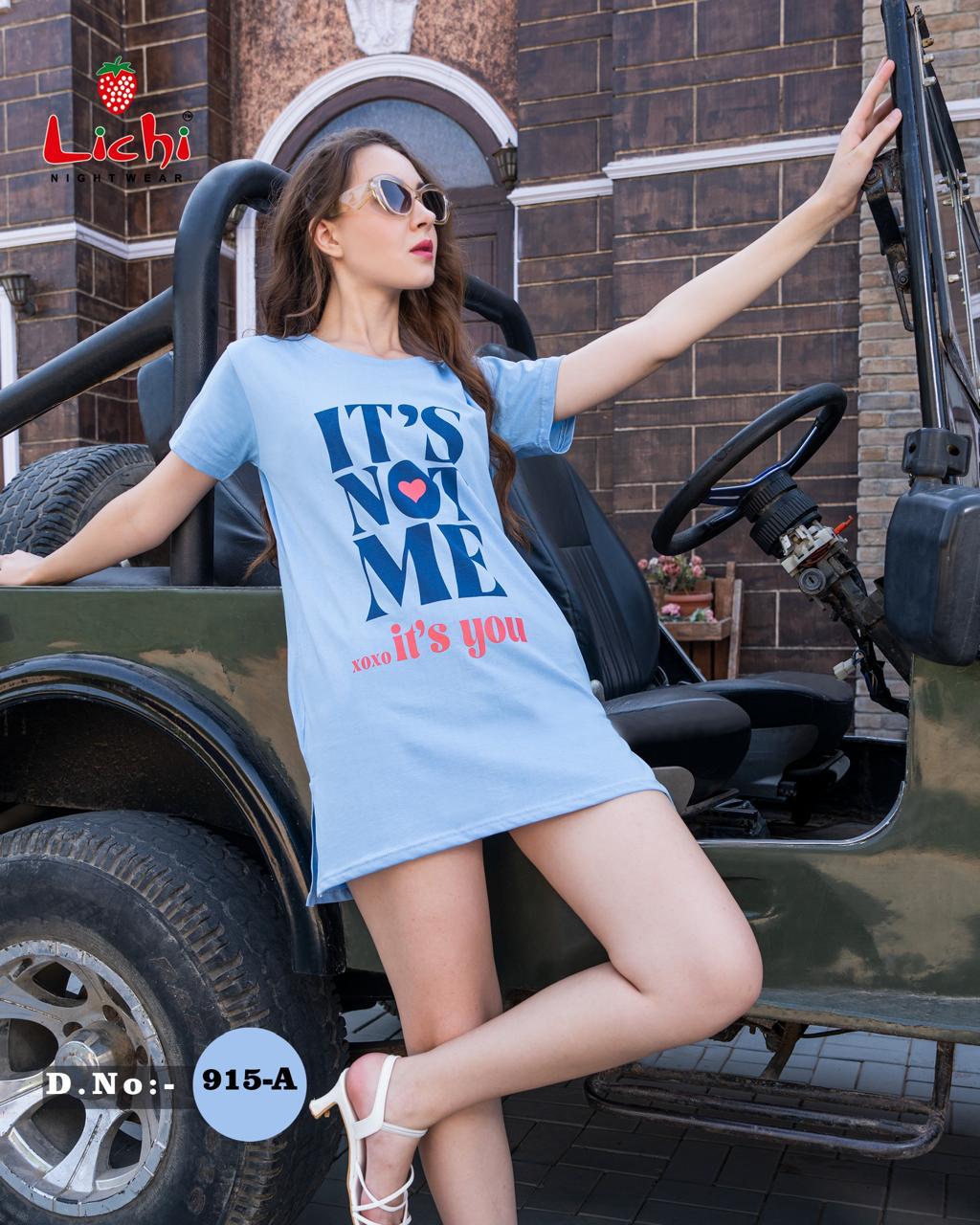 Design 915 Lichi Hosiery Women Long Tshirt Exporter Gujarat