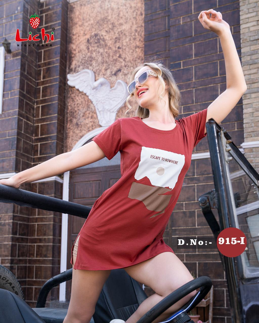 Design 915 Lichi Hosiery Women Long Tshirt Exporter Gujarat