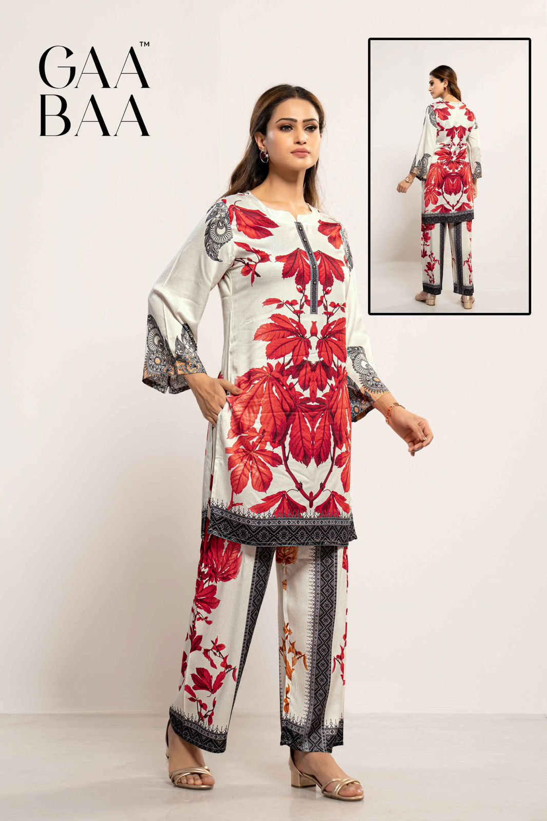 Design 918 Gaabaa Gaji Silk Co Ord Set Exporter