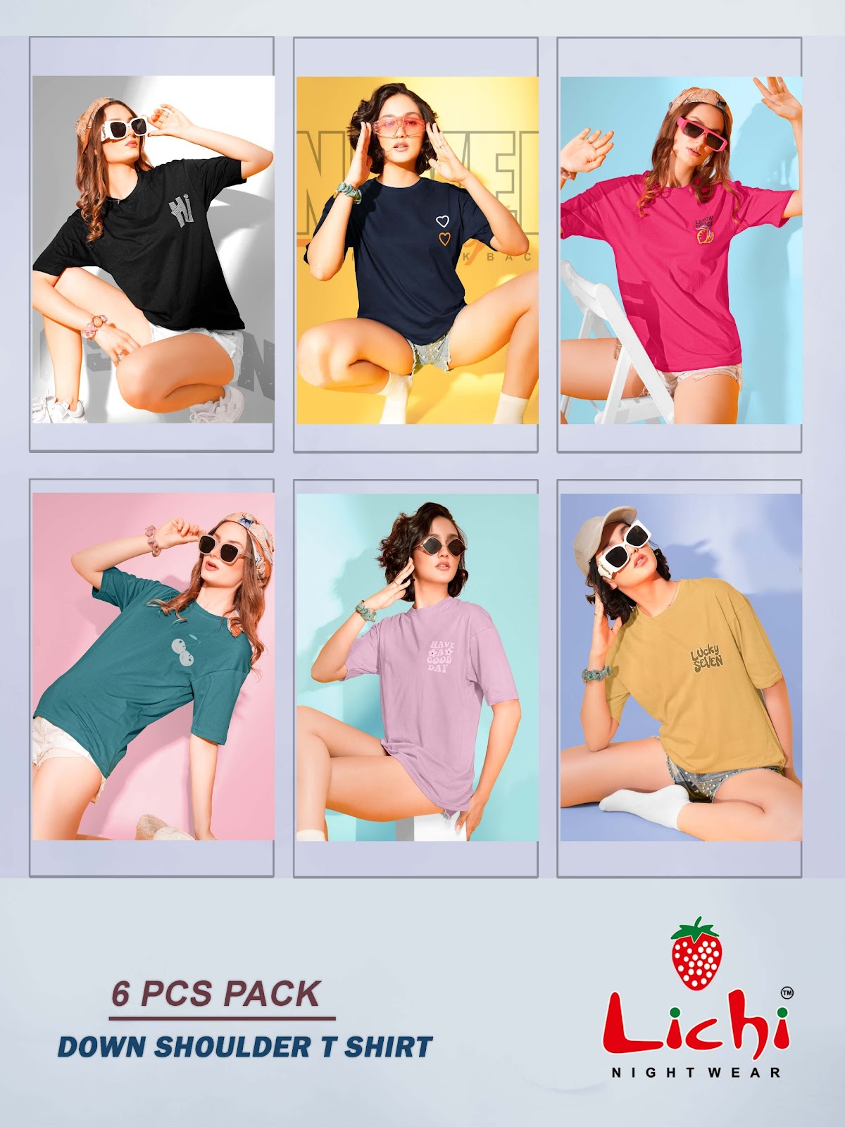 Design 919 Lichi Cotton Women Tshirt Exporter India