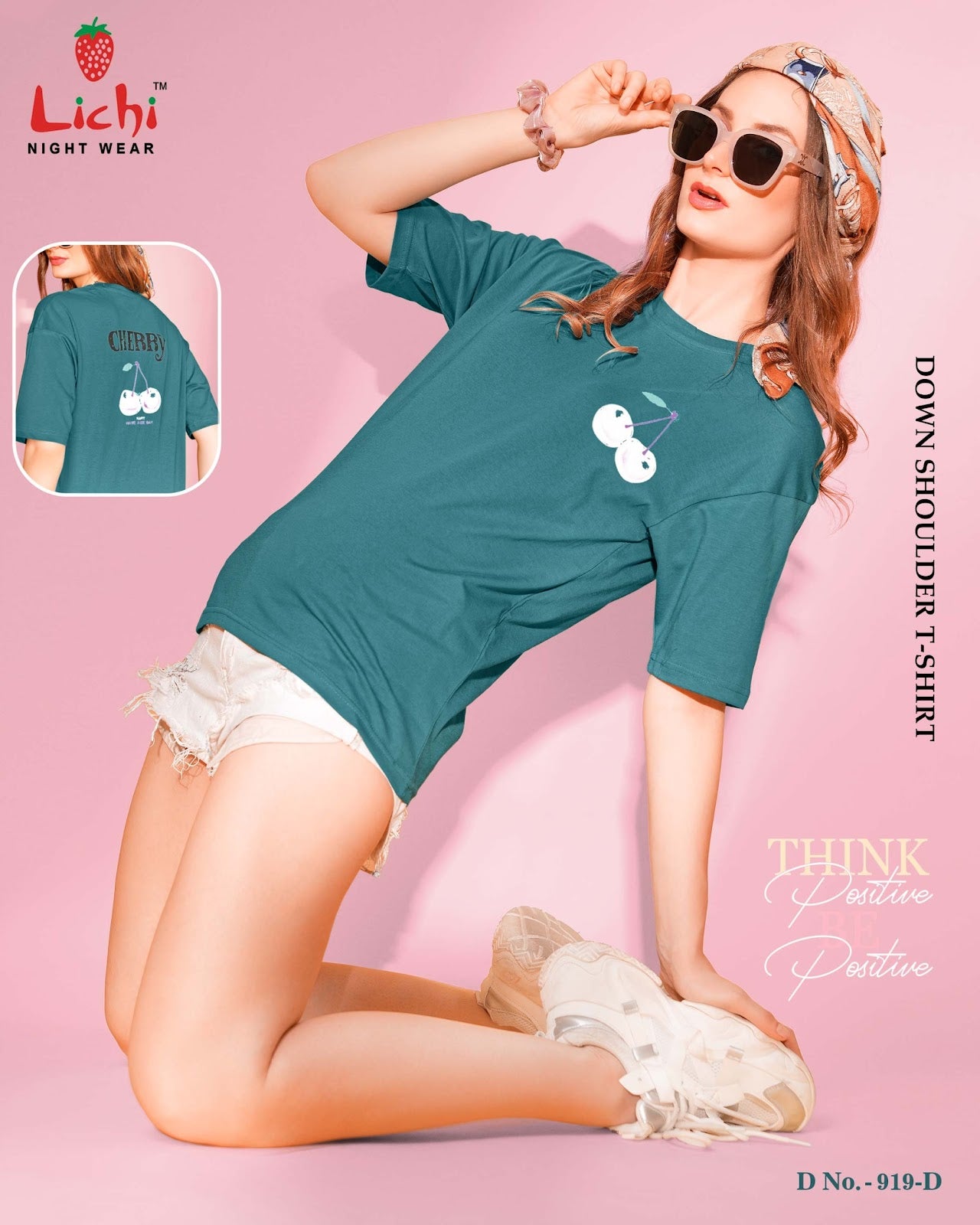 Design 919 Lichi Cotton Women Tshirt Exporter India