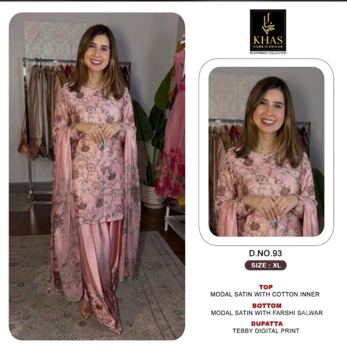 Design 91 To 96 Khas Satin Pakistani Readymade Suits Wholesale