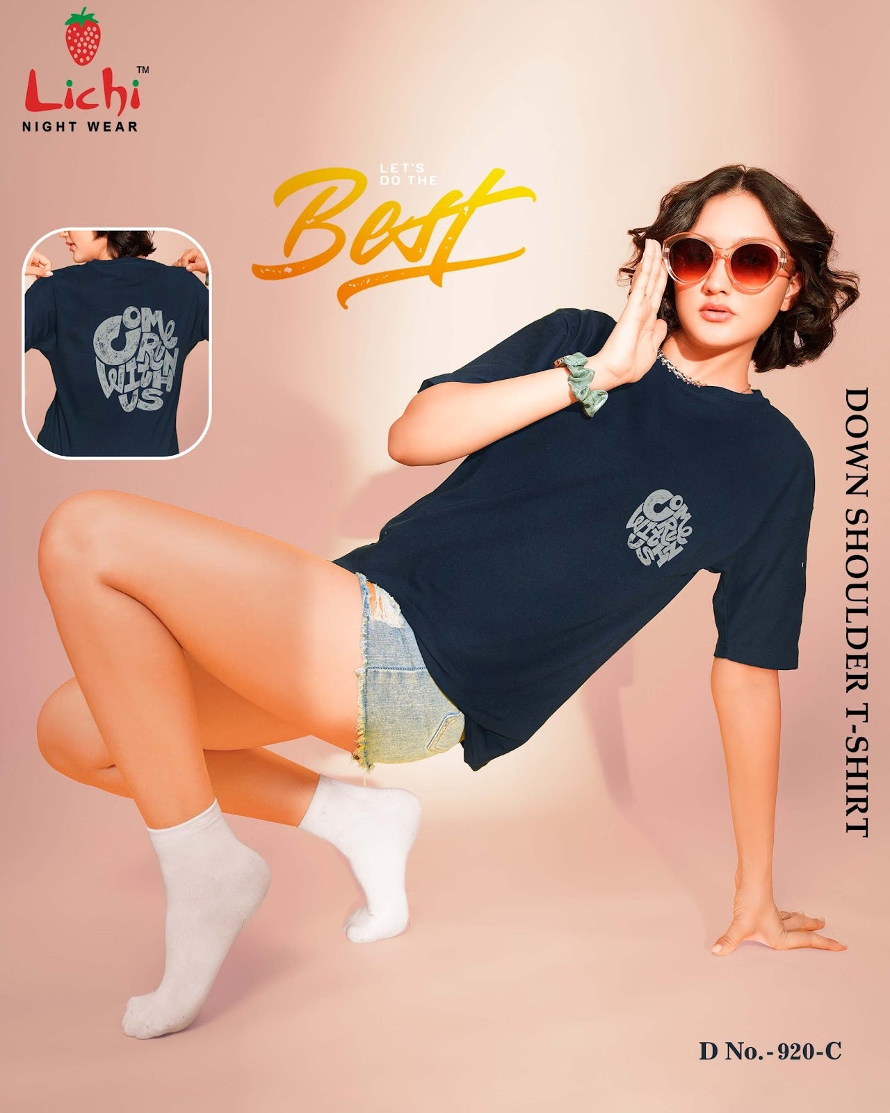 Design 920 Lichi Cotton Women Tshirt Supplier India