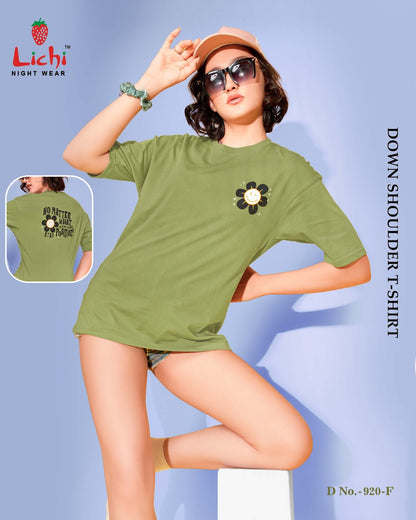 Design 920 Lichi Cotton Women Tshirt Supplier India