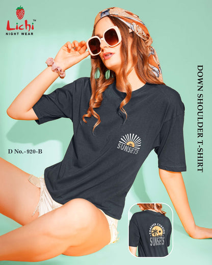 Design 920 Lichi Cotton Women Tshirt Supplier India