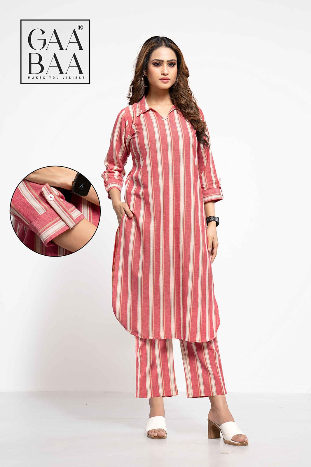 Design 921 Gaabaa Handloom Co Ord Set Supplier India